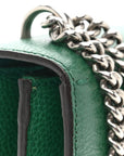 Dollar Calfskin Crystal Small Dionysus Shoulder Bag Emerald
