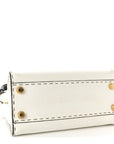 Cuoio Romano Selleria Tri-color Mini Peekaboo Iconic Satchel White Indaco Saddler