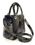 Snakeskin Small Lady D1OR Bleu Multicolor