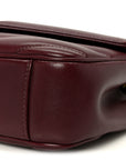 Lambskin Chevron Quilted Small LouLou Rouge Cabernet
