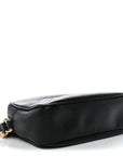 Pebbled Calfskin Small Soho Disco Bag Black