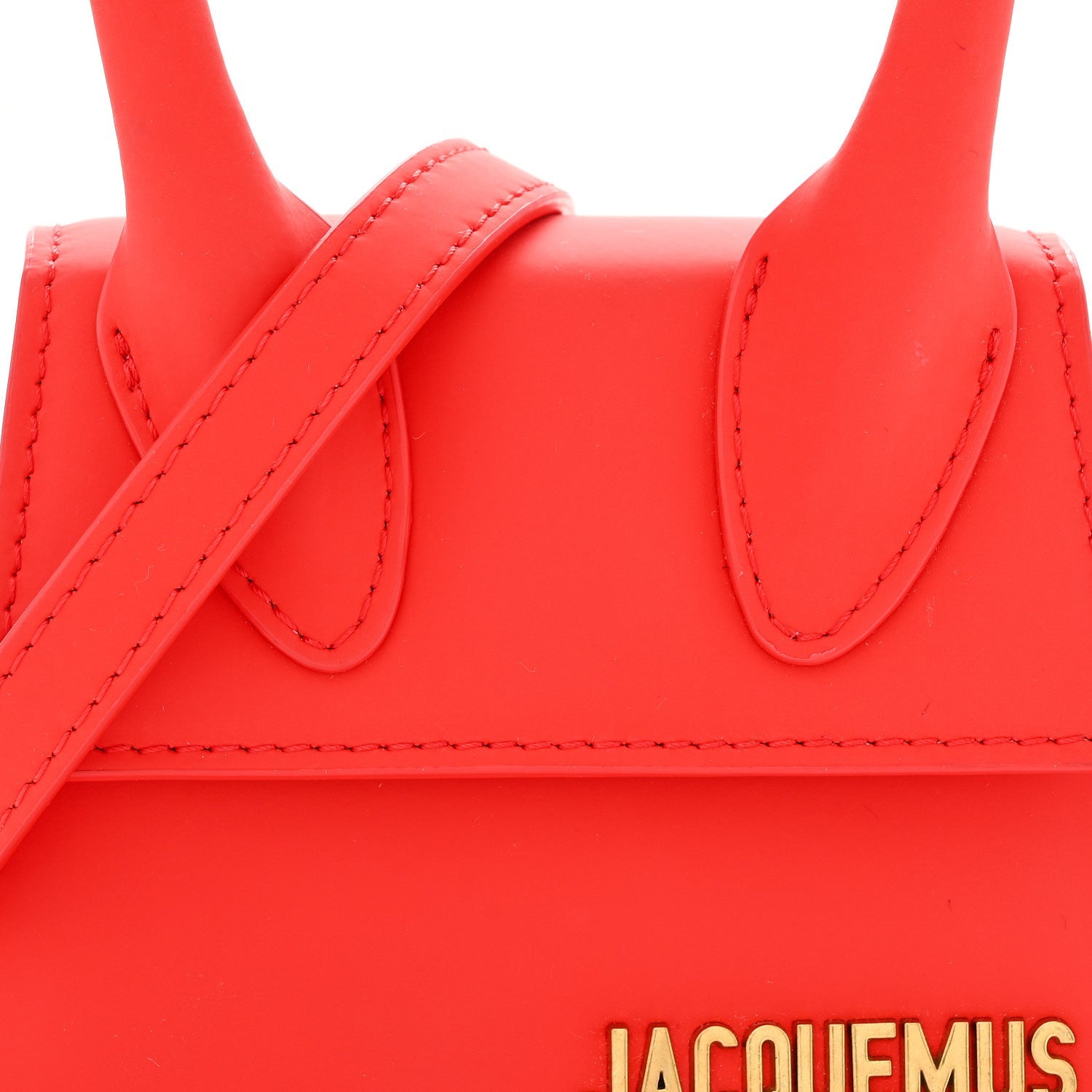 Rubberized Calfskin Le Chiquito Moyen Red