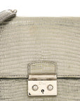 Metallic Lizard Miss D1OR Promenade Pouch Gunmetal