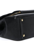 Caviar Quilted Large Business Affinity Flap Black
