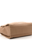 Mixed Fibers Small Deauville Tote Dark Beige