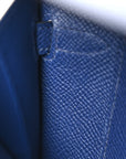 Epsom Kelly Wallet To Go Bleu Saphir