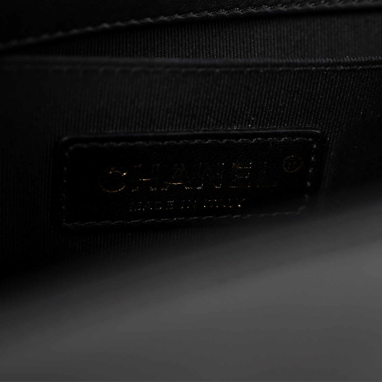 Lambskin Quilted Medium Boy Flap Black