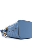 Vitello Liberty F is FNDI FF 1974 Embossed Mini Mon Tresor Bucket Bag Nebula