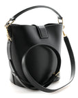 Smooth Calfskin Triomphe Small Louise Bag Black