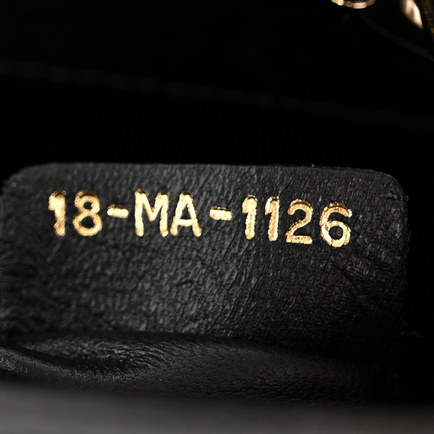 Calfskin Beaded Mini Lady D1OR Black