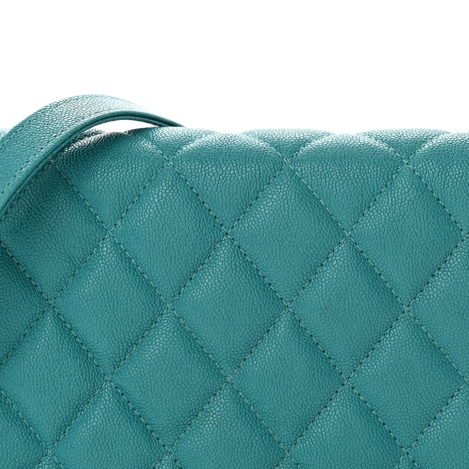 Caviar Quilted Boy Wallet On Chain WOC Light Blue