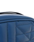 Calfskin Matelasse Aria Mini GG Marmont Chain Shoulder Bag Clear Blue