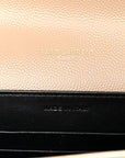 Grain De Poudre Monogram Cassandra Chain Wallet Dark Beige