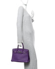 Taurillon Clemence Birkin 30 Ultraviolet