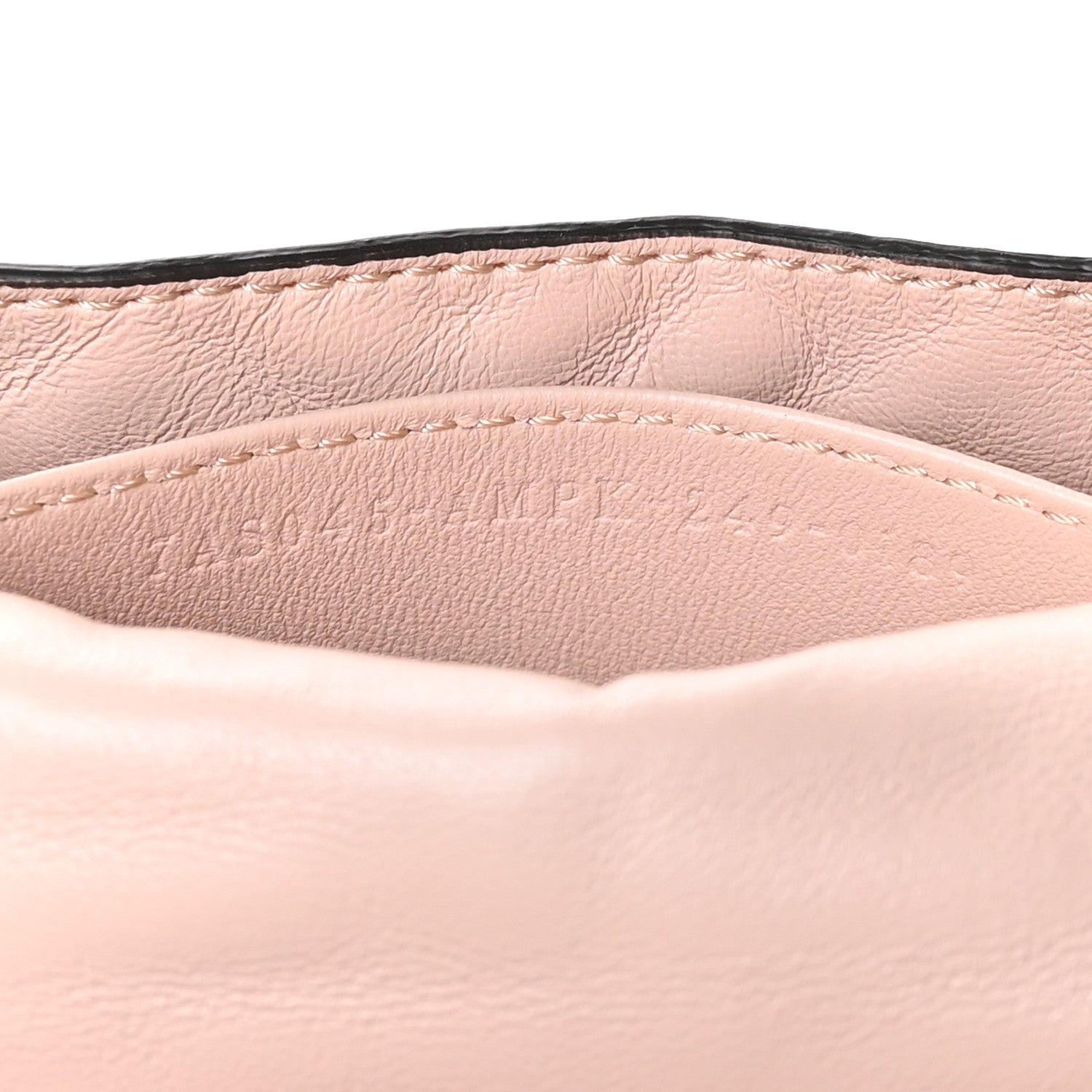 Nappa Matisse FF Embossed Nano Maxi Buckle Baguette Charm Rosa Quarzo