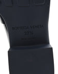 Glossy Calfskin Monsieur Loafers 37.5 Navy Blue