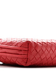 Nappa Intrecciato Nodini Crossbody Messenger Red