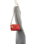 Soft Calfskin Monogram Speedy P9 Bandouliere 25 Red