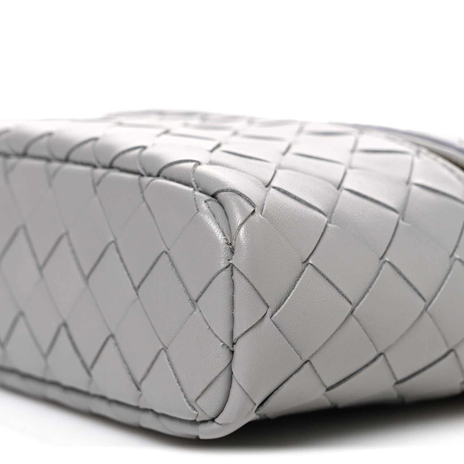 Calfskin Intrecciato Bang Bang Vanity Case Limestone