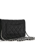 Caviar Quilted CC Turnlock Wallet On Chain WOC Black