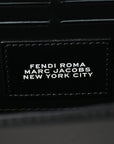 X MARC JACOBS Nappa Logo Baguette Soft Trunk Bag Black