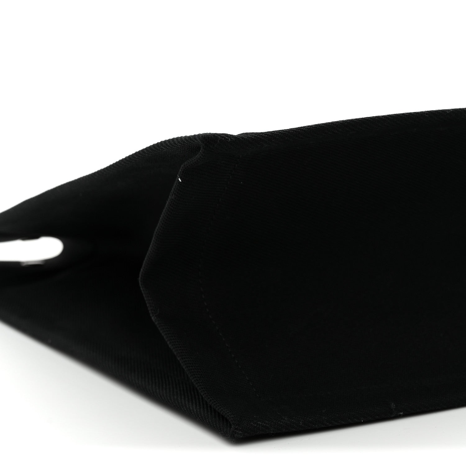 Linen Calfskin Rive Gauche Tote Black
