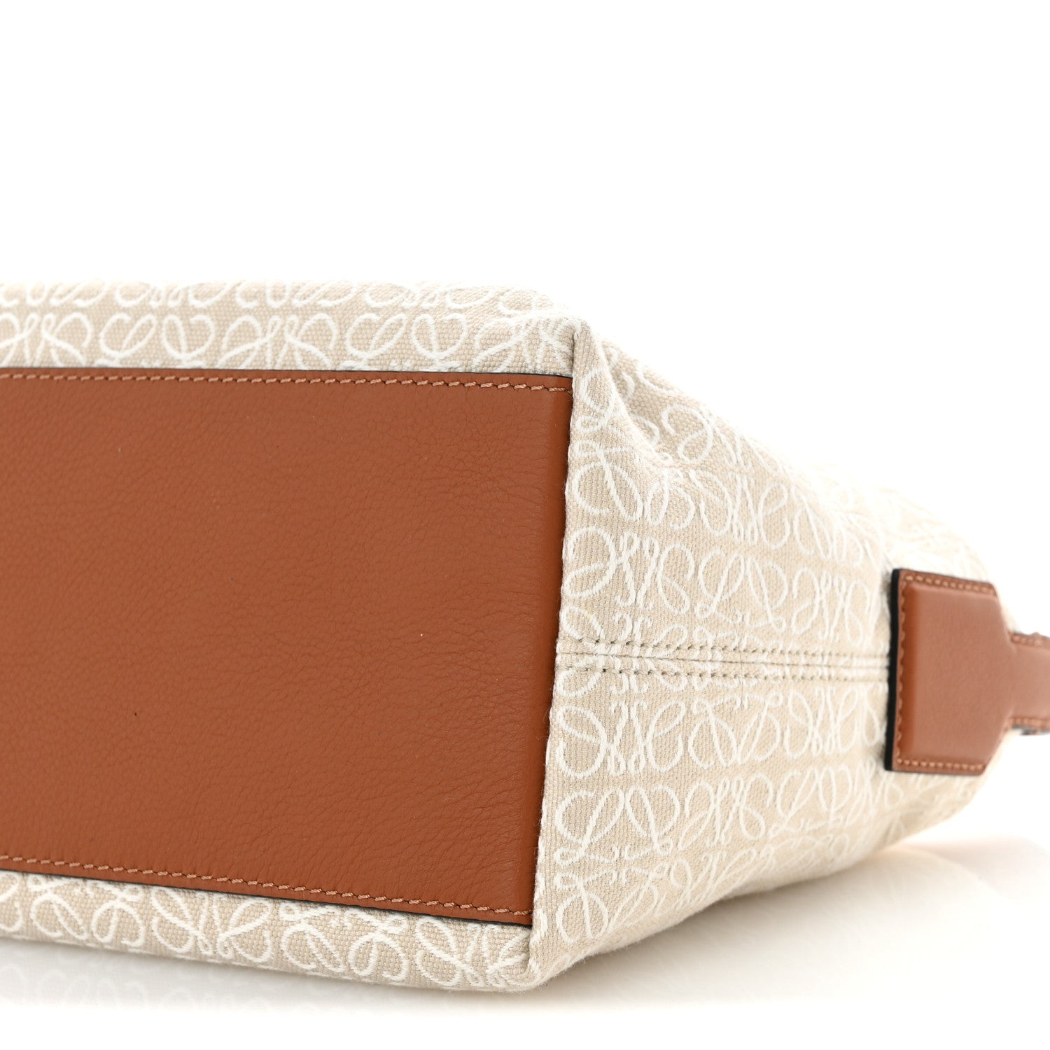 Jacquard Anagram Calfskin Small Cubi Bag Ecru Tan