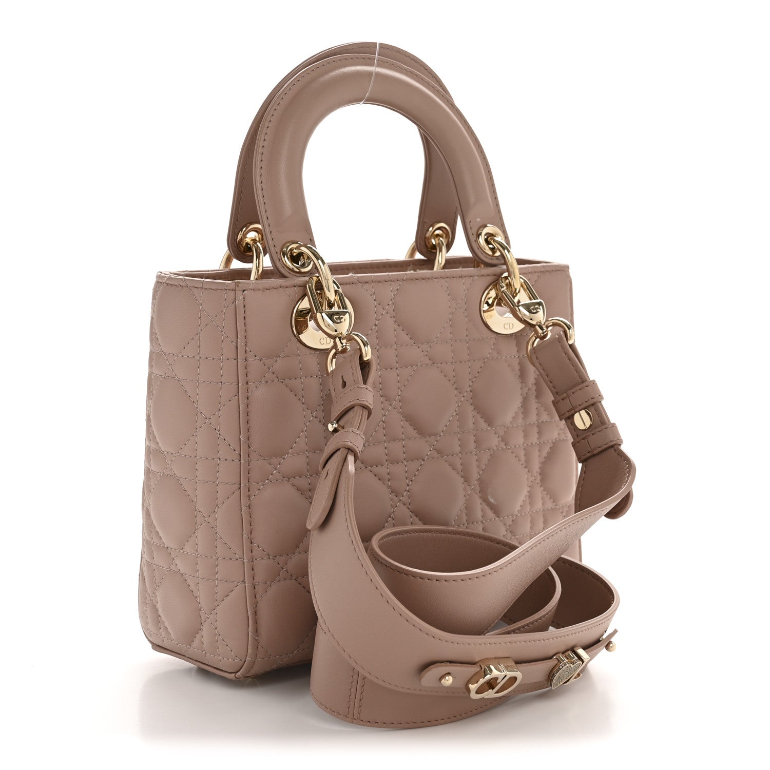 Lambskin Cannage Small My ABC D1OR Lady D1OR Blush