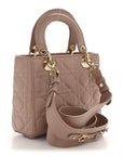 Lambskin Cannage Small My ABC D1OR Lady D1OR Blush