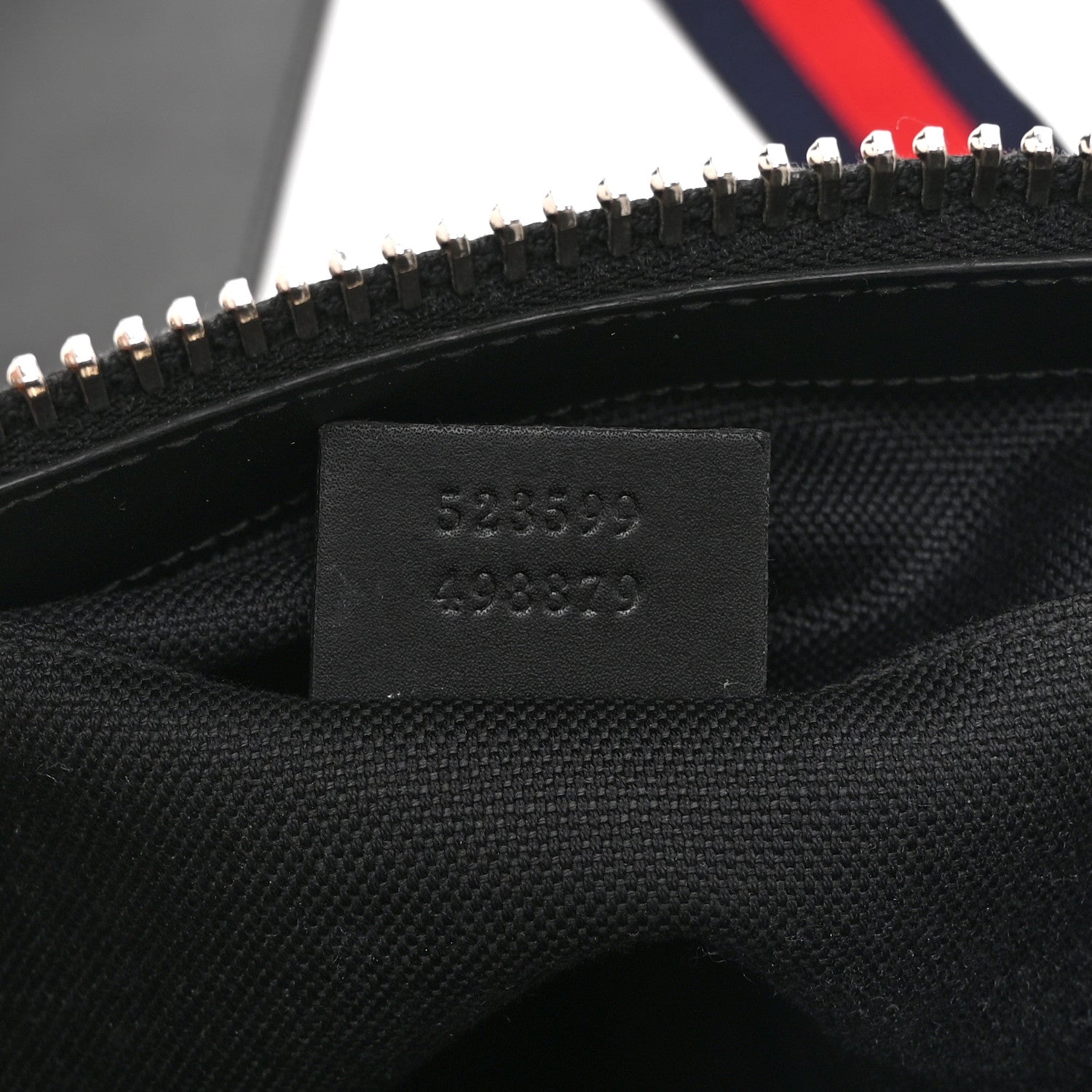 GG Supreme Monogram Web Small Flat Messenger Bag Black Grey