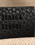 Pebbled Calfskin Small Soho Disco Bag Black