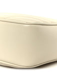 Calfskin Matelasse Monogram Lou Camera Bag Crema Soft