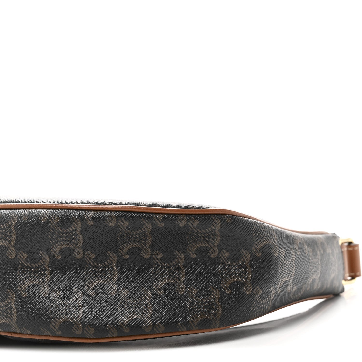 Triomphe Canvas Calfskin Ava Shoulder Bag Tan