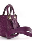 Lambskin Cannage Small My ABCD1OR Lady D1OR Purple