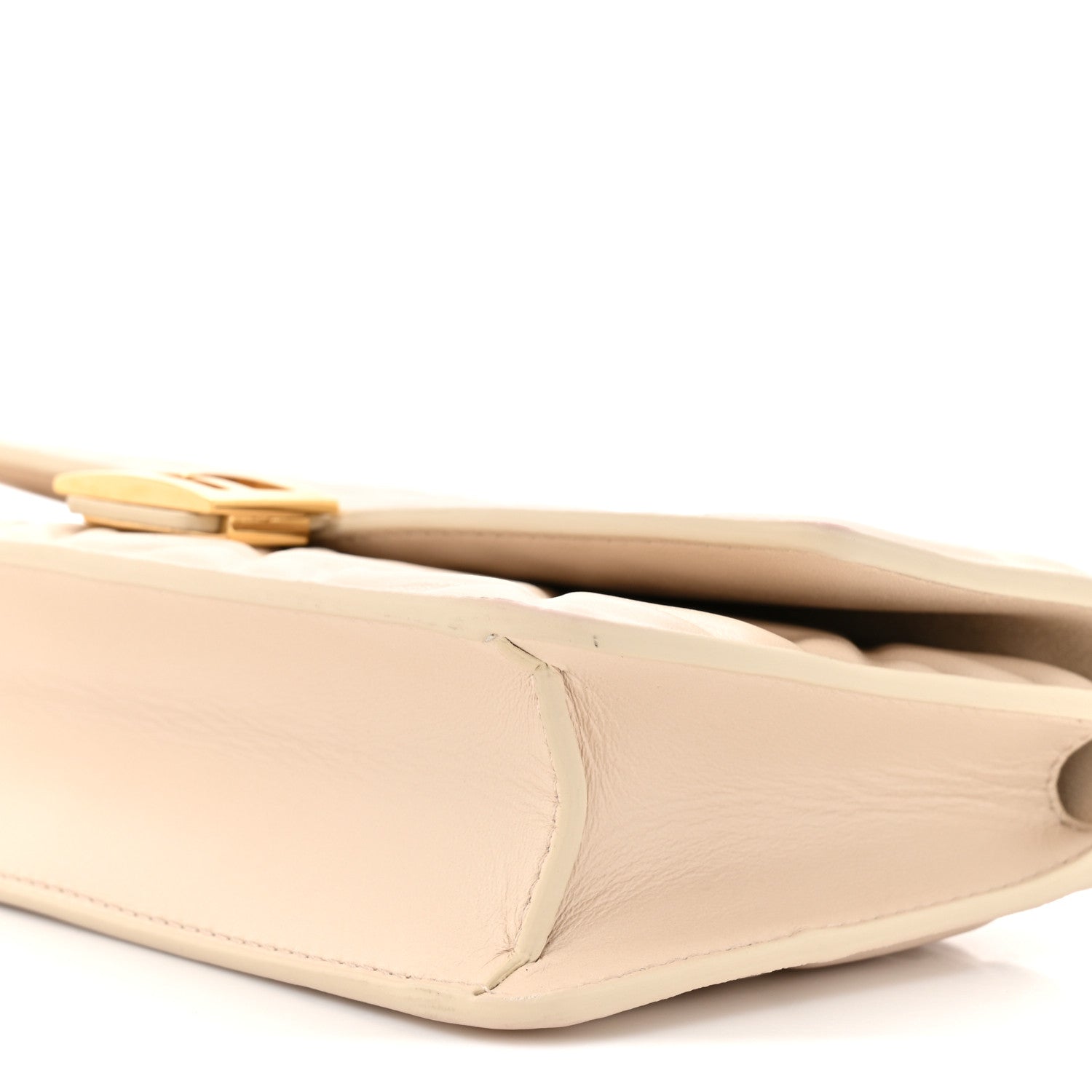 Nappa Matisse FF Embossed Wallet On Chain Baguette Camelia