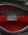 Lambskin Cannage Large Lady D1OR Black