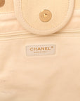 Canvas Pearl Medium Deauville Tote Ecru Beige