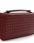 Nappa Intrecciato Travel Organizer Wallet Red