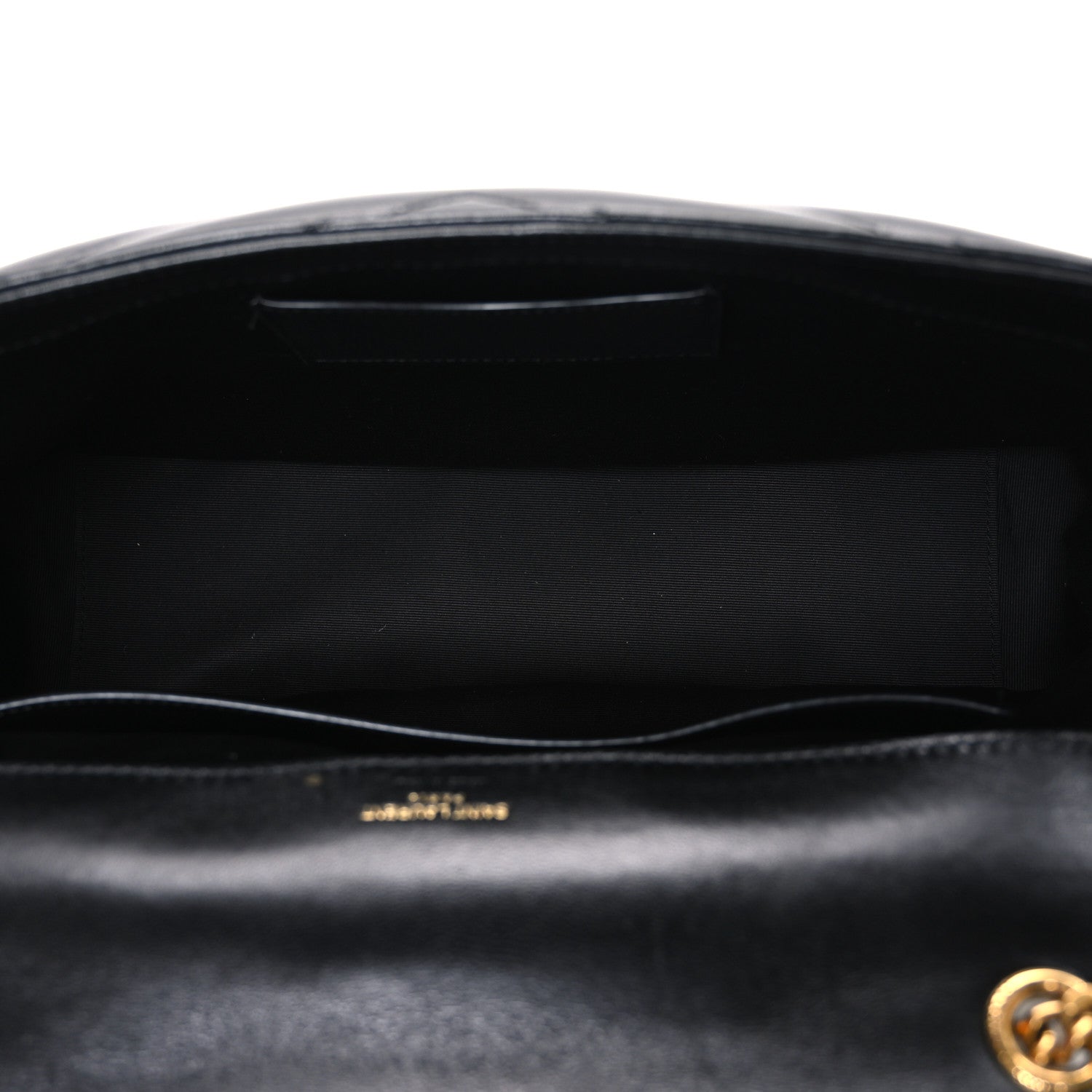 Lambskin Chevron Quilted Large LouLou Black