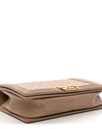 Caviar Quilted New Medium Boy Flap Dark Beige
