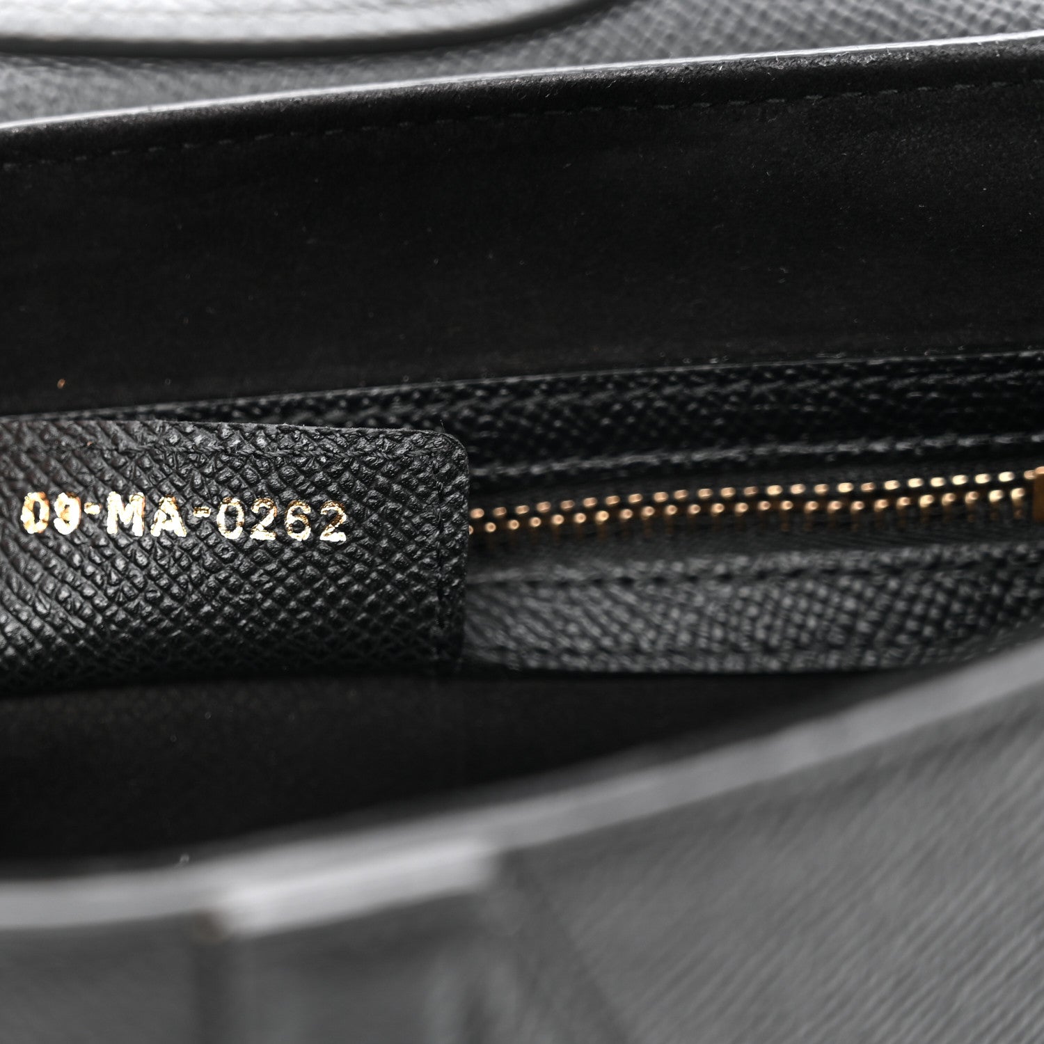 Grained Calfskin Saddle Bag With Strap Black