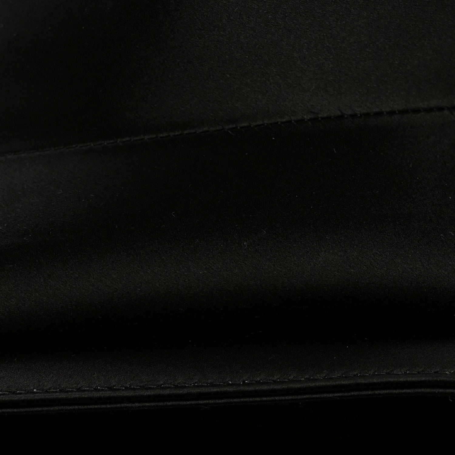 Satin Crystal Mini Saddle Bag Black