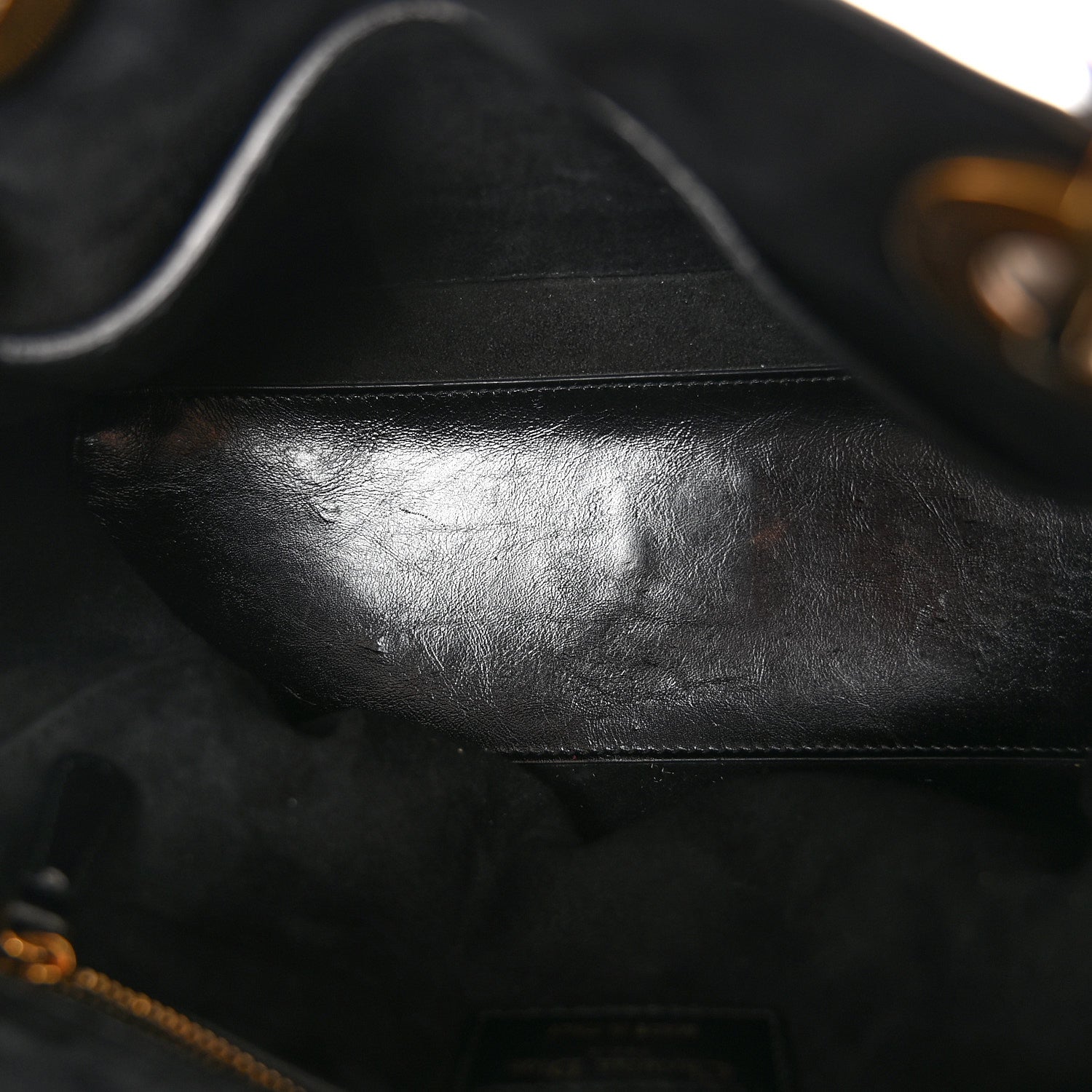Crinkled Patent Cannage Medium Bohemian Lady D1OR Black
