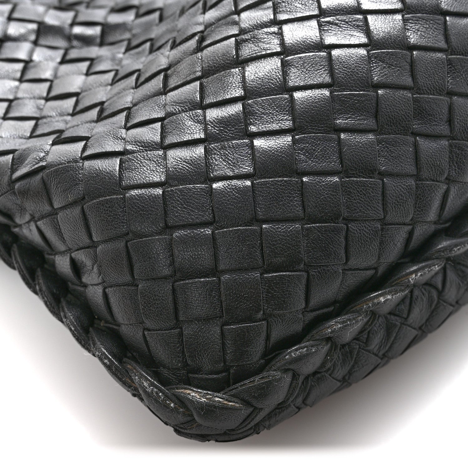 Nappa Intrecciato Large Veneta Hobo Black