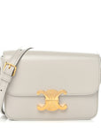 Shiny Calfskin Teen Triomphe Chalk
