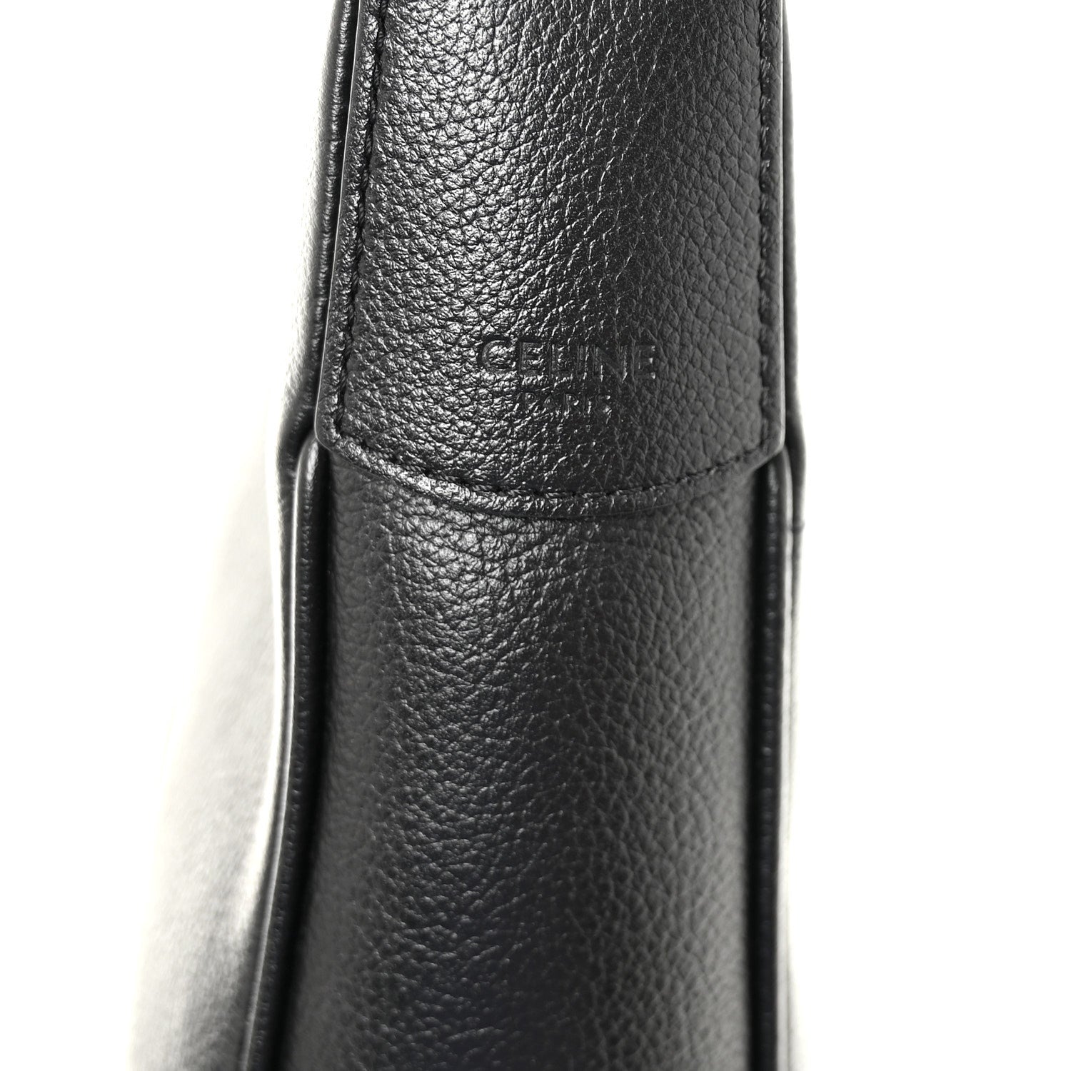 Supple Calfskin Cuir Triomphe Small Heloise Shoulder Bag Black