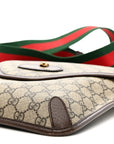 GG Supreme Monogram Web Medium Neo Vintage Flap Messenger Bag Beige New Acero