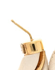 Sterling Silver Nappa Twist Hoop Earrings Gold