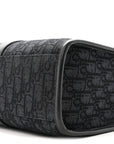 Oblique Grained Calfskin East West Tote Black