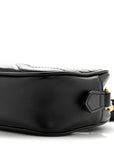 Calfskin Matelasse Mini GG Marmont Chain Shoulder Bag Black